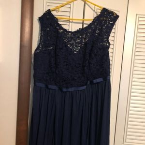 Blue cocktail dress